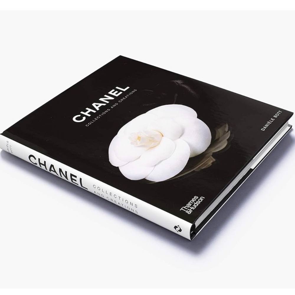 CHANEL Black and White Floral Book
